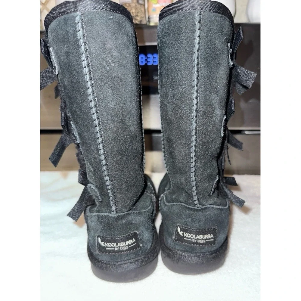 Koolaburra Boots Children's Size‎ 12 Black and Bows